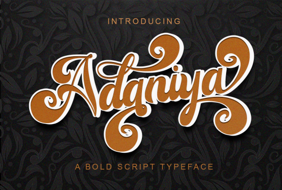 Adaniya: A Bold Handwritten Font for Web Design