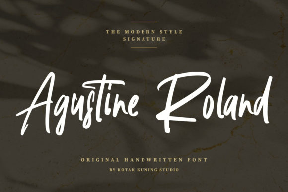 Agustine Roland: A Natural Handwritten Typeface for Modern Brands