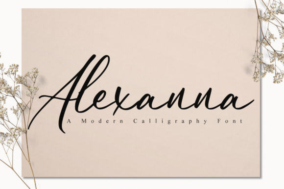 Alexanna: A Refined Script Typeface for Editorial Design