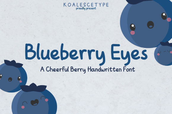 Blueberry Eyes: A Whimsical Script Font for Editorial Design