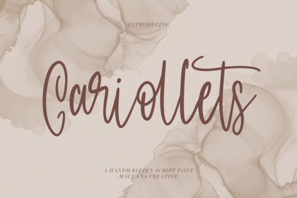 Cariollets: An Elegant Script Font for Branding