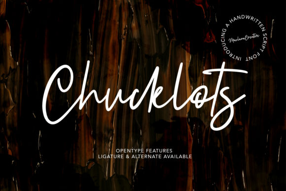 Chucklots: A Script Font for Makers