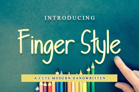 Finger Style Font for Handmade Makers
