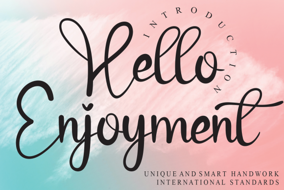Hello Enjoyment: A Handwritten Font for Makers
