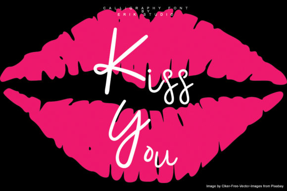 Kiss You Font: A Handwritten Typeface for Makers