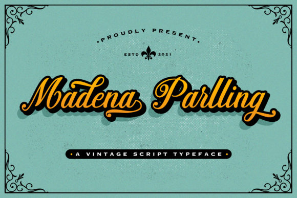 Madena Parlling: A Bold Script Font for Branding