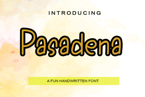 Pasadena: A Natural Handwritten Font for Editorial Design