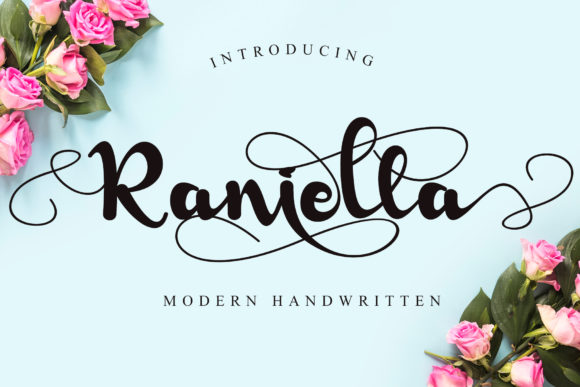 Raniella: A Graceful Script Font for Editorial Design