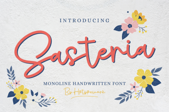 Sasteria: A Handwritten Font for Modern Web Design