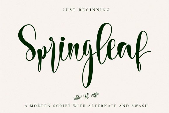 Springleaf: A Refined Handwritten Typeface for Web Design