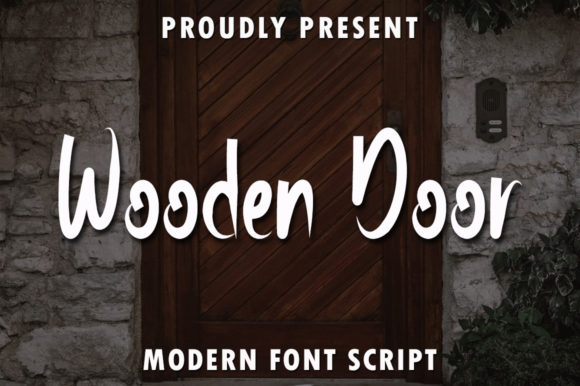 Wooden Door Font: Playful Script for Social Media